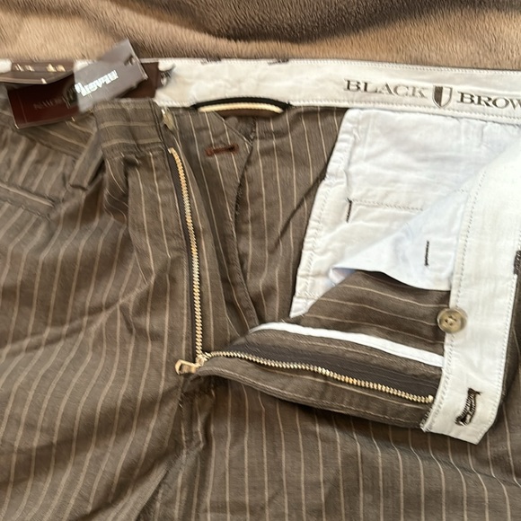 Men’s Back Black, size 38x32 grey pint striped pants. New with tags, 100% cotton - Picture 5 of 7